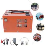 PCP Air Compressor Manual-Stop 12V 30MPa w/Built-in Fan High Pressure Pump
