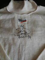 David Coulthard Autographed Nomex Top From 1999 Brazilian Grand Prix.