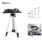 Projector Stand Heavy Duty Tripod Height Adjustable 53-136cm For Home Office