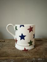 Emma Bridgewater 1/2 Pint Mug, Red, Green And Blue Star