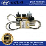 Genuine OEM Idler Pulley Belt Tensioner 5p set for Hyundai H1 Starex 2013-2021