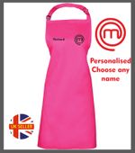 New Personalised Masterchef Cooking apron with Logo or logo & name 7 Colours