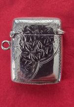 Solid Silver Vesta Case E. J. Trevitt & Sons Chester 1900 40mm