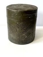 Antique 19ThC Chinese Huikee Swatow Pewter ‘Imperial Dragon’ Tea Caddy