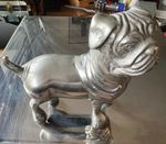 Aluminum Pug Figurine Doorstopper? @ 8" Tall