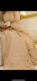 Pakistani Light Pink Embellished Maxi Dress – Bridesmaid / Wedding Outfit