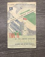 1947 FA Cup Final BURNLEY v CHARLTON ATHLETIC Football Programme Good Condition 