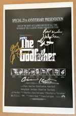 The Godfather Cast SIGNED Poster - 17" x 11" Poster - Al Pacino & Others