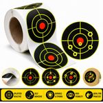 200 Splatter Shooting Target Stickers 3" Self Adhesive Reactive Bullseye Targets