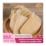 6 Pack Eco Kitchen Sponges Reusable Washing Up Sponge Compostable Dish Cleaning