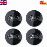 4 x 63MM LAND ROVER RANGE ROVER SPORT EVOQUE DISCOVERY ALLOY WHEEL CENTRE CAPS