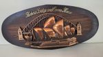 Australian Souvenir Sydney Opera House And Harbour  Bridge Wooden  Wall Display 
