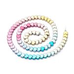 5strands Hematite Beads Heart 6x3.5mm Non-magnetic Synthetic Stone Multi-color