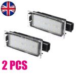 2 x LED Licence Number Plate Light For Renault Clio Laguna Master MK2 MK3 Twingo