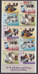 Australia 2012 Technology Then & Now 60c Booklet of 10 MUH