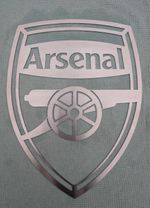 Arsenal FC Logo Metal Wall Art Stainless Steel 40cm x 30cm