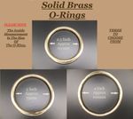 Solid Cast Brass O Rings [ 2.5" to -5" ][ 63, 75, 100, 125 mm ] HEAVY DUTY