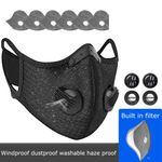 Anti Pollution Half Face Mask Respirator Washable Reusable Facepiece With Filter