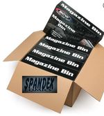 5 ( 1 Case) BCW Plastic Black Magazine Document Storage Bin  Acid Free Stackable