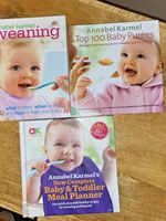 Annabel Karmel 3x weaning books bundle New Baby Meal Planner, Weaning, Top 100..