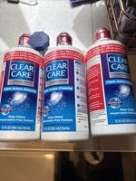 3x Clear Care 3% Hydrogen Peroxide Triple Action  Cleaning Solution