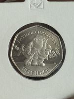 2019 Gibraltar Christmas Coin 50p Xmas "Cat & Dog Santa" BUNC Mint From Bag