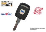 Sunward D001 GENUINE MASTER PLANT KEYS  Excavators Heavy Construction Machinery