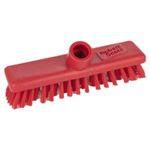 Robert Scott Red Deck Scrubber 9 Inch, Stiff Bristles Use Indoor and Outdoor