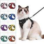rabbitgoo Cat Harness & Lead Reflective Adjustable Escape Proof Vest Breathable