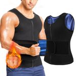 Sauna Sweat Tank Top 1/2 Pack Men Waist Trainer Gym Vest Weight Loss Body Shaper