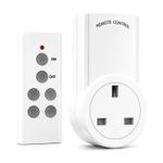 100ft Wireless Remote Control Plug Socket Set, Programmable Outlet for Lights