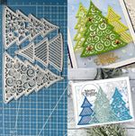 Christmas Tree Metal Cutting Dies Scrapbook Album Embossing Paper Card Stencil
