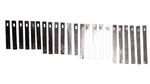 25 x Clock Pendulum Suspension Feathers Mixed Sizes 35mm / 40mm / 45mm / 50mm 