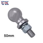 50MM Tow Ball with 19MM Threaded Hitch Pin - 2" 3/4" Short Trailer Coupling ATV