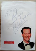 ORIGINAL AUTOGRAPH MICHAEL BARRYMORE Comedian