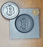 Bit Coin Round 3D Graphite Ingot Mold for Gold Silver Copper Tin Melting Casting