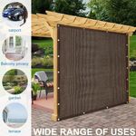 Grommets UV Sunblock Shade Cloth Rectangle Shade Sail Sunblock Mesh Cover UK