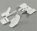 Dirt Racing Plastic Body Set White Yamaha Banshee Yfz 350 1987-2006 2gu-w2151-b1