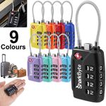 4 Digit Combination TSA Security Padlock Luggage Travel Suitcase Wire Locks