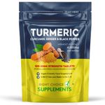 Turmeric Tablets 4000mg + Ginger + Black Pepper | 120 Tablets - UK Supplement