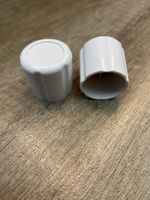 TC Lockshield Radiator Valve Wheelhead Plastic Cap White pack of 2