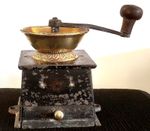 ANTIQUE KENDRICK COFFEE GRINDER CAST IRON & BRASS