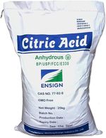 Citric Acid  Powder Anhydrous Fine Crystal USP-BP Grade 25kg