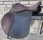 16” XW Synthetic Pony/Cob GP Saddle -Black- Equestrian Horse - Extra Wide