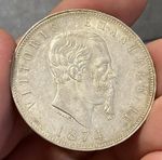 Italy, 1874 AR 5 Lire, Lustrous, Very High Grade, Some Contact Marks