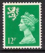 Scotland 1986 S37 12p Litho Side Band Perf 14 Type II Regional Machin MNH