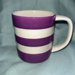 T Green Cornishware Tea Coffee Mug Cornish Purple Blackberry White 10oz Cup New