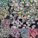 Glitter Rhinestone Crystal AB Non Hot Fix FlatBack Strass Garment Nail Art Stone