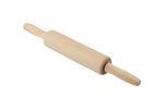 BEECHWOOD WOODEN WOOD ROLLING PIN REVOLVING 42cm CAKE BAKING PASTRY DOUGH