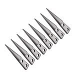 Ceramic Tweezer Tip Replaceable Non-Conductive Straight Pointed Head 4Pair